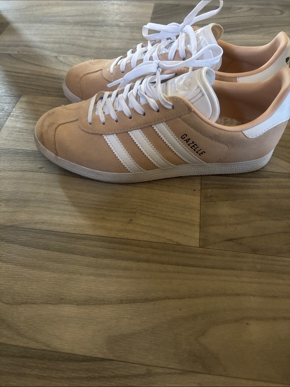 adidas Gazelle Women’s Sneakers in Blush Pink and White